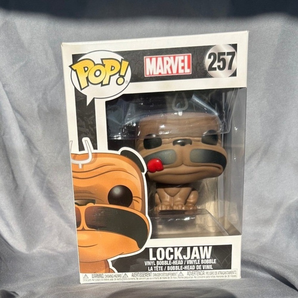 Funko Pop Marvel Inhumans Lockjaw 257 Vinyl Bobble Head Figure Brown